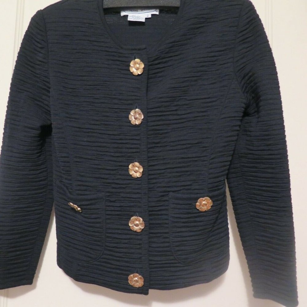 Adrienne Vittadini Black Sweater Size 2 Petite - Picture 4 of 5